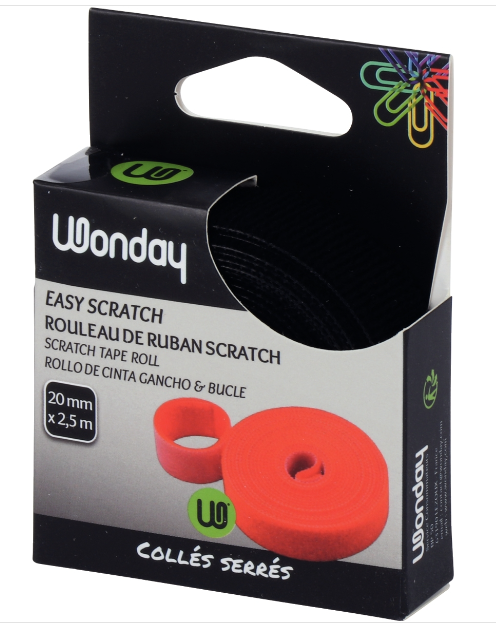 Klettbandrolle, 20mm x 2,5m